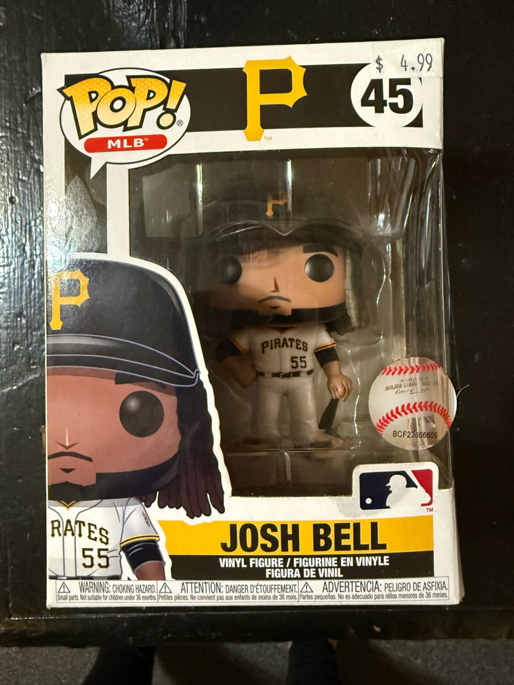 Funko Josh Bell Pop! Figure - Black, White, Yellow